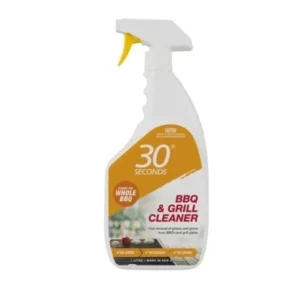 30 Seconds BBQ & Grill Cleaner – Fast-acting degreaser for easy removal of grease, grime, and burnt-on food from BBQs and grills.