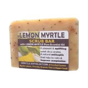 Harmony Soapworks Soap Scrub Bar Lemon Myrtle - 140g