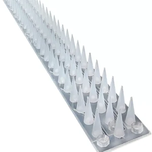 Anti Climb Fence Spikes for Cats and Possums - Clear 5 Metre Pack