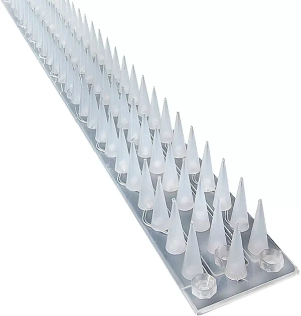 Anti Climb Fence Spikes for Cats and Possums - Clear 5 Metre Pack