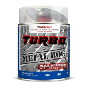 Turbo Metal Builders Bog 500ml – Heavy-duty filler for metal repairs and restoration.