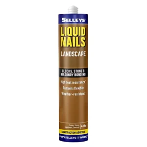 Selleys Liquid Nails Landscape 415g – a high-strength, weather-resistant construction adhesive for outdoor building and landscaping projects.