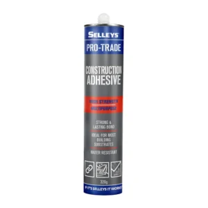 Pro Trade Construction Adhesive 320g Selleys – a high-strength adhesive designed for professional construction and trade applications.