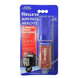 Buy Selleys Araldite 5 Minute Everyday – fast-drying, high-strength epoxy adhesive for metal, wood, glass, and more. Sets in 5 minutes, cures in 16 hours.