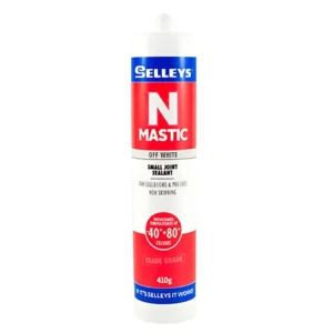 Selleys N-Mastic Sealant Off White 410g – A non-skinning, non-hardening sealant for sealing joints and gaps.