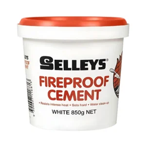 Selleys Fireproof Cement 850g – Heat-resistant sealant for fireplaces and stoves.