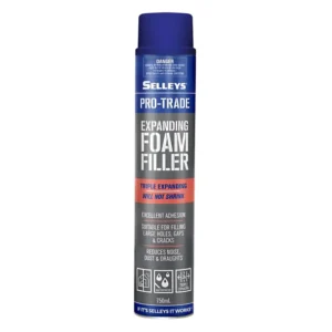 Buy Selleys Pro-Trade Expanding Foam 750ml – a high-performance filler expanding foam for sealing gaps, reducing noise, and providing strong adhesion.