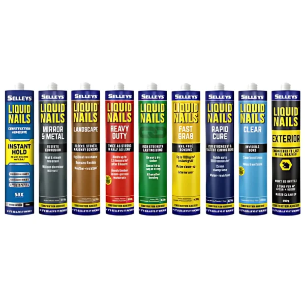 Selleys Liquid Nails Heavy Duty 350g – a high-performance adhesive designed for extra durability, fast curing, and strong bonding on various surfaces.