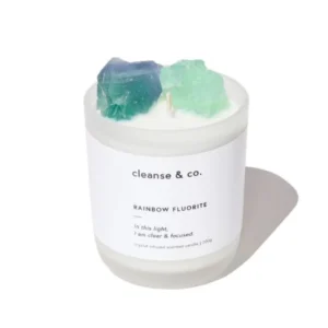 Cleanse & Co. Rainbow Fluorite Candle - 200g