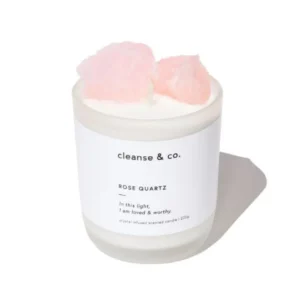 Cleanse & Co. Rose Quartz Candle - 200g