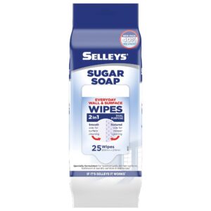 Selleys Sugar Soap Wipes 25 Pack – Convenient Cleaning Wipes for Walls & Surfaces