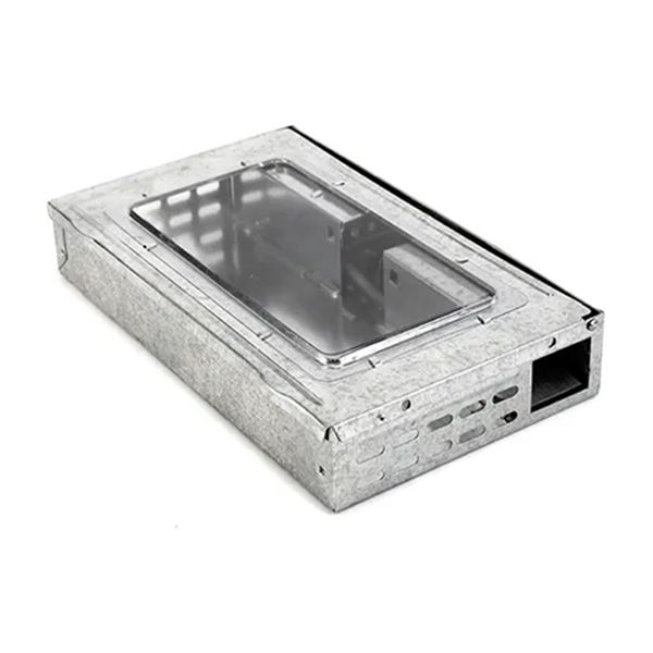 Tin Cat Multi-Catch and Release Humane Live Mouse Trap with Clear Window  Lid for Indoor Outdoor Use