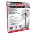 Dynabreeze 750mm Heavy Duty Pedestal Fan – High-Power Cooling for Worksites and Large Areas.