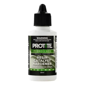 Protite Fibreglass Cleanup Solution 250ML, a fast-evaporating solvent for removing resin, adhesives, and sticky residues from tools and surfaces.