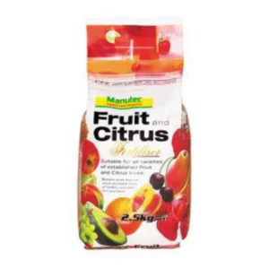 Manutec Fruit & Citrus 2.5kg – Granular fertiliser for healthy fruit and citrus plant growth.