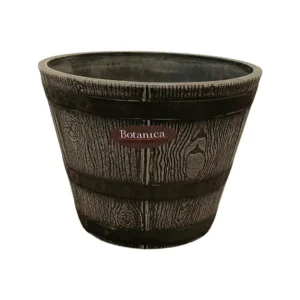 Barrell Style pot Charcoal 25cm