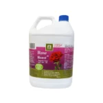 5L bottle of Rose Boost, organic fertilizer for roses, enhances bloom quality and plant health