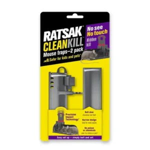 Ratsak Clean Kill Mouse Traps Twin Pack