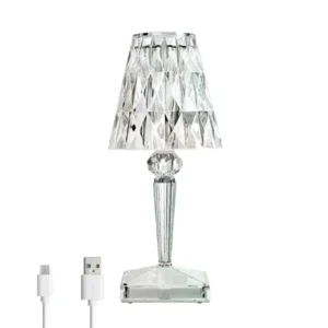 LED Clear Table Lamp - Portable