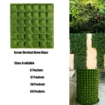 Green Vertical Grow Bags