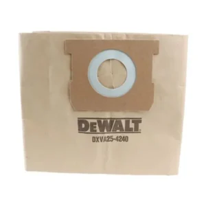 DEWALT 15L Vacuum Dust Bag for efficient dust collection and easy disposal.