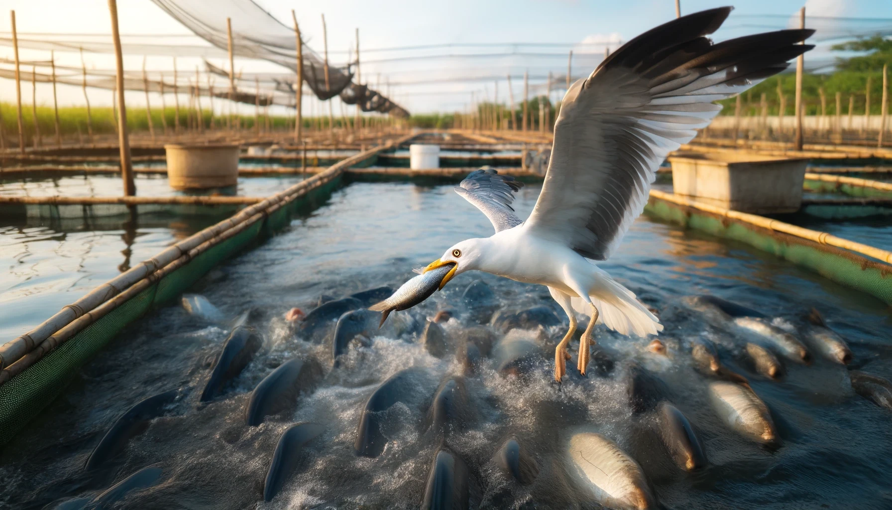 Protect fish farm