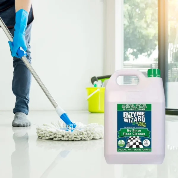 Enzyme Wizard No Rinse Floor Cleaner 5L – Fast-drying, enzyme-based floor cleaner