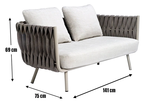 Two seater outdoor sofa