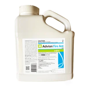 "Advion Fire Ant Bait 1kg container used for effective fire ant control.