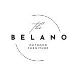 Belano outdoor furniture logo, featuring a sleek and minimalist design for handcrafted, premium outdoor furniture collections