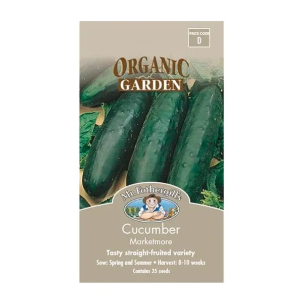 DT Brown Organics Cucumber Marketmore Seeds