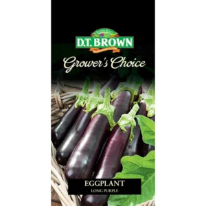 DT Brown Grower's Choice Eggplant Long Purple Seeds