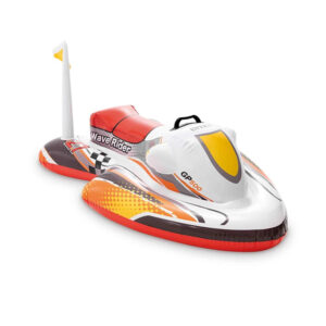 Wave Rider Ride-On inflatable pool toy with a sleek design, perfect for fun water activities