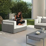 Elegant Outdoor Lounge with Comfortable Seating