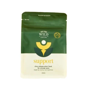 Wild the Water organic plant food support powder, 250g bag.