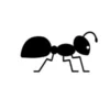 Illustration of an ant representing ant control solutions for home and garden pest management.