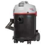 Industrial Wet and Dry Vacuum Cleaner with durable black and red design.