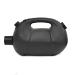 Top view of a black fogger machine with an ergonomic handle for easy portability.