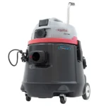 Industrial Wet and Dry Vacuum Cleaner showcasing a compact design and rear view