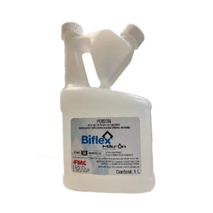 FMC Biflex Ultra-Lo Insecticide Concentrate in a 1L bottle for pest control applications.