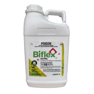 Biflex Ultra Insecticide Concentrate in a 5L container for termite and pest control.