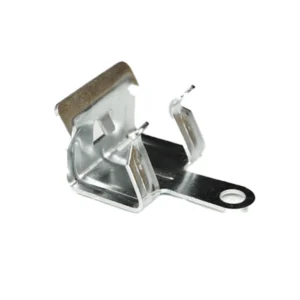 Metal rodent trap with spring-loaded mechanism and sturdy base for effective pest control.