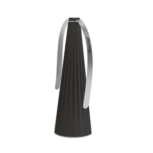 Fluted Shooaway in matte black, a stylish and effective fly deterrent for indoor and outdoor use.