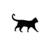 Silhouette of a cat representing cat repellent products for gardens and homes.