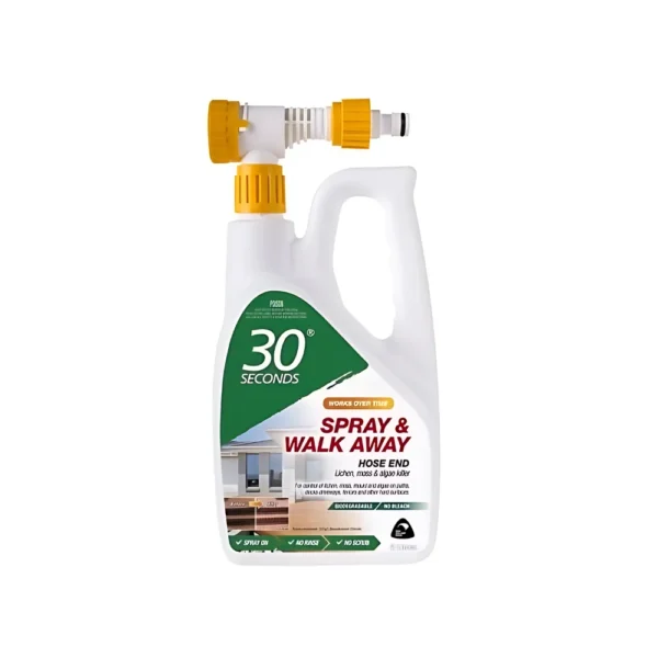 30 Seconds 2L Spray & Walk Rapid Hose End for easy outdoor cleaning