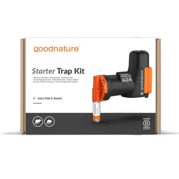 GoodNature Starter Trap Kit packaging, an eco-friendly and humane rodent control solution available in Australia.