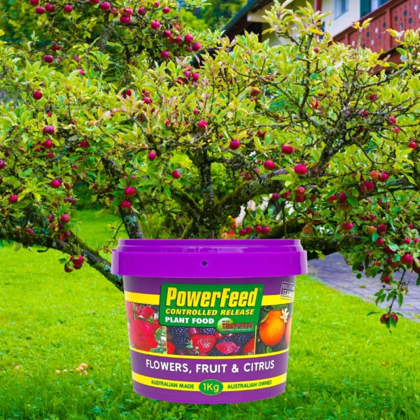 PowerFeed Controlled Release Flower and Citrus 1kg – Premium fertiliser for long-lasting nourishment of flowers and citrus plants.