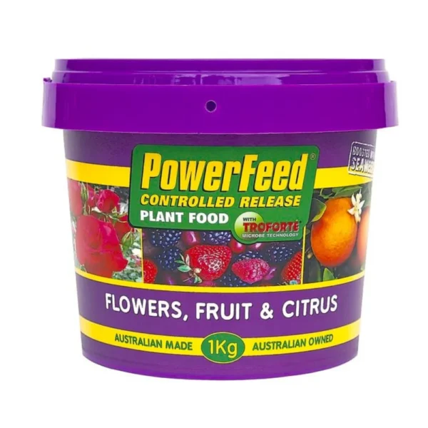 PowerFeed Controlled Release Fruit Flowers & Citrus 1kg for enhanced plant growth