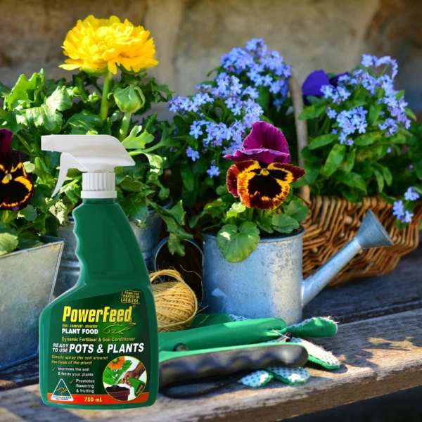 PowerFeed Pots & Planter 750ml – Nourish and boost the growth of your potted plants with this premium liquid fertiliser.