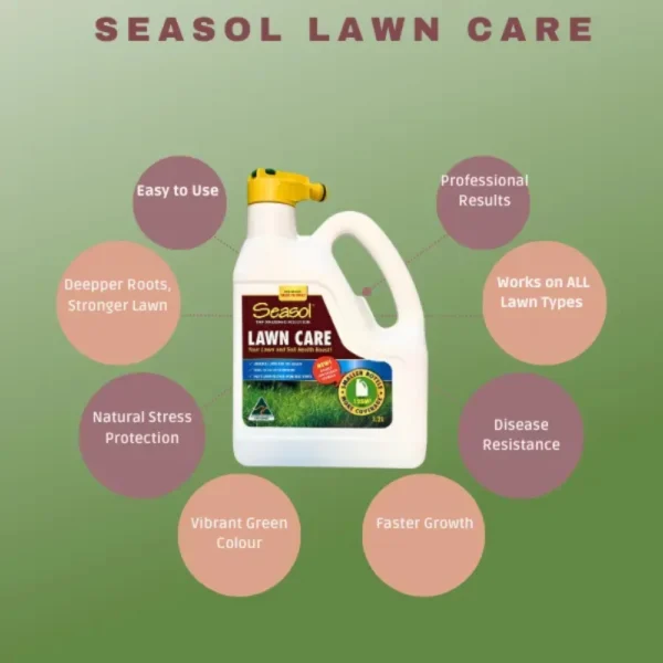 Seasol Garden Fertiliser Hose On 1.2L, ideal for complete garden health treatment.